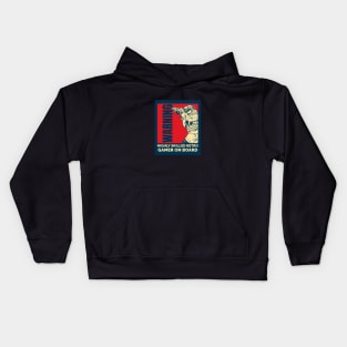 Warning: Highly Skilled Retro Gamer on Board Kids Hoodie